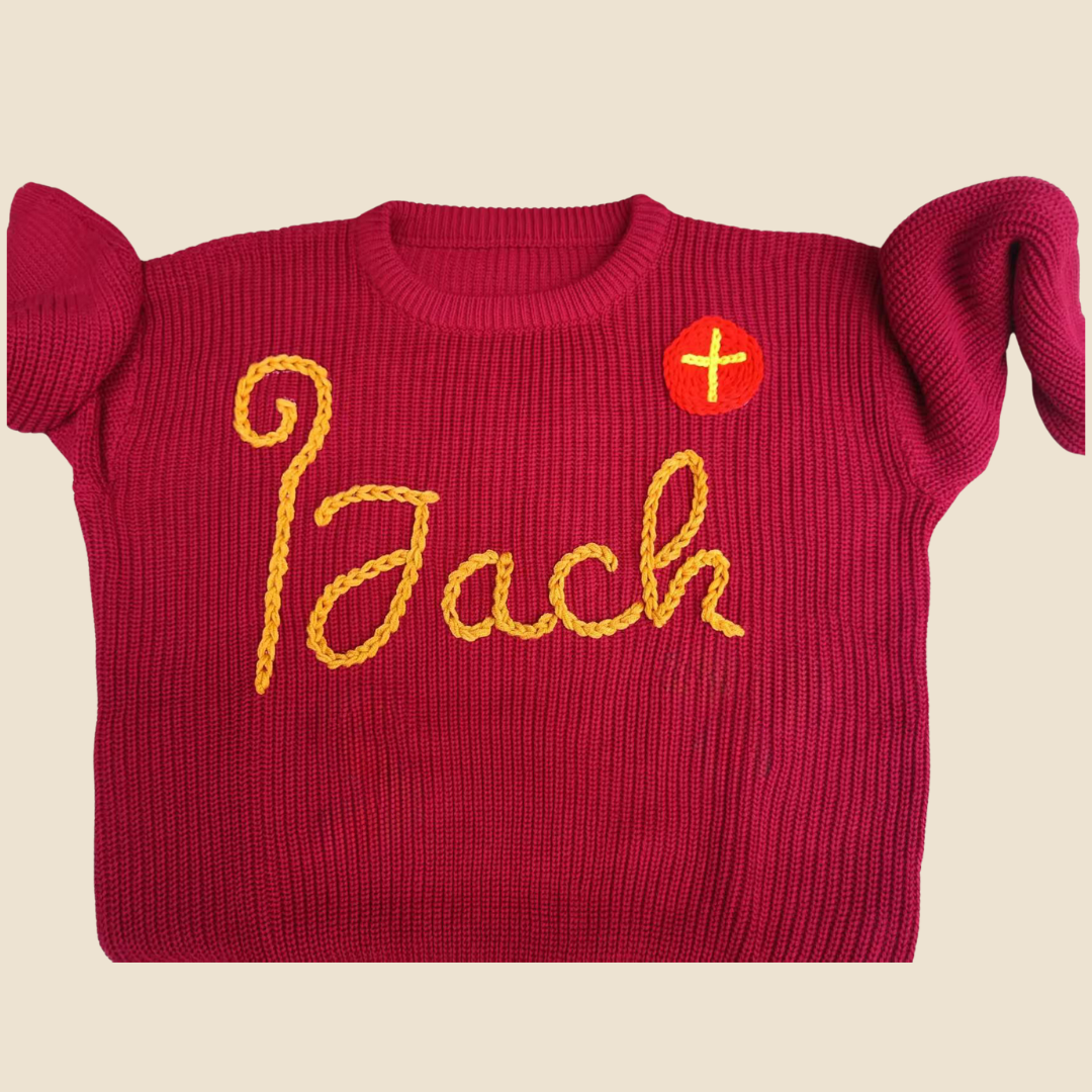 Sinterklaastrui voor kinderen met staf en mijter – Gepersonaliseerd