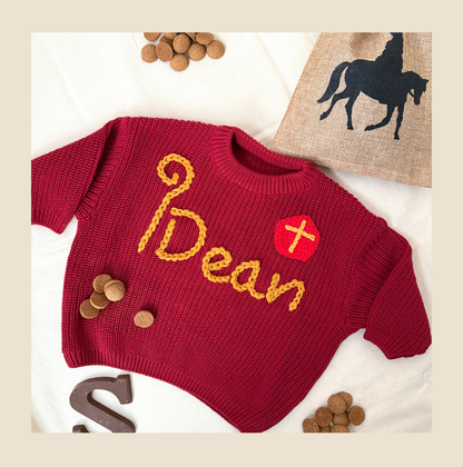 Sinterklaastrui voor kinderen met staf en mijter – Gepersonaliseerd