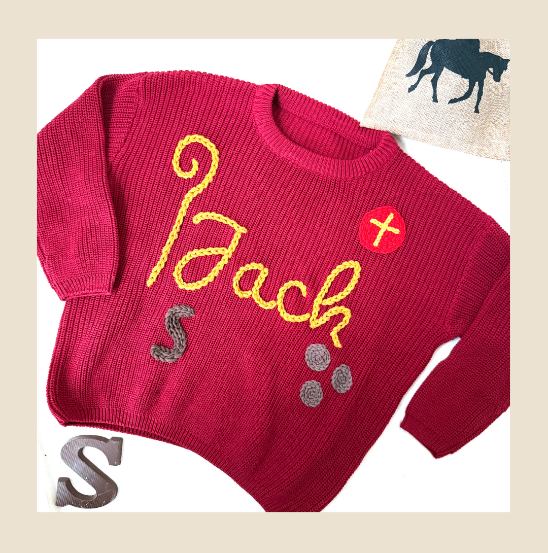 Sinterklaastrui voor kinderen met staf, mijter, pepernoten en chocoladeletter – Gepersonaliseerd