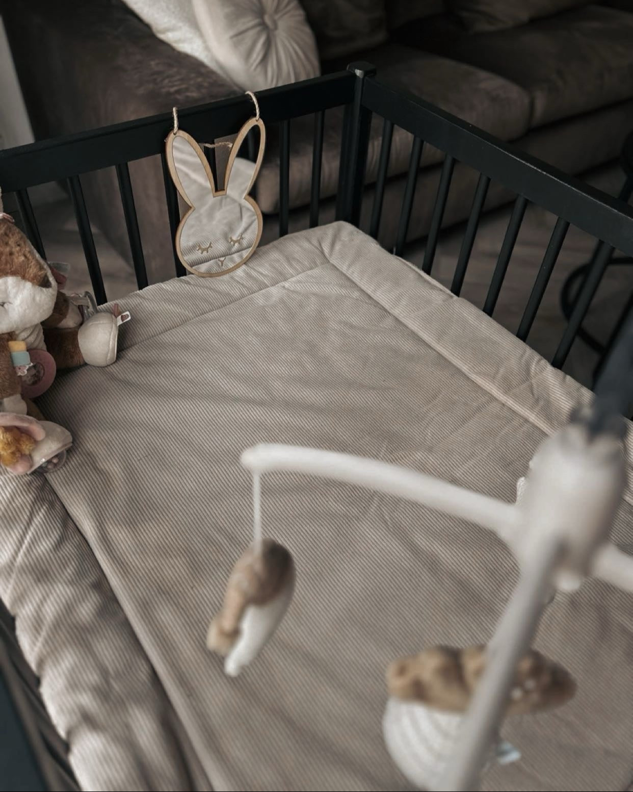 "Veilige houten konijn spiegel, babykamer decoratie, kinderkamer accessoires, houten spiegels voor kinderen, lichtgewicht en veilig, ontwikkelingsgericht speelgoed, natuurlijke babykamer stijl, schattige wanddecoratie"